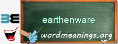 WordMeaning blackboard for earthenware